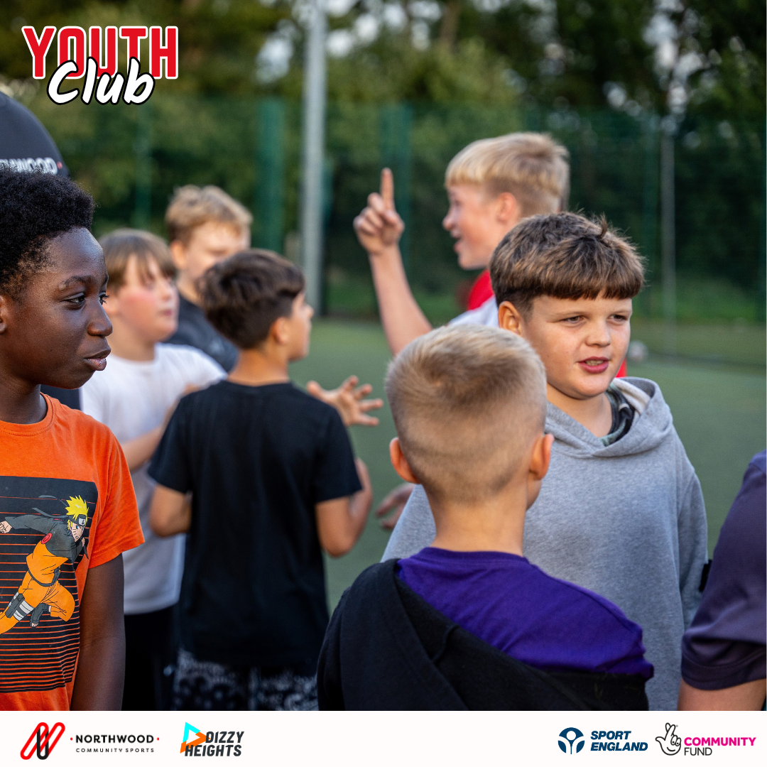 Young people taking part in a youth club session