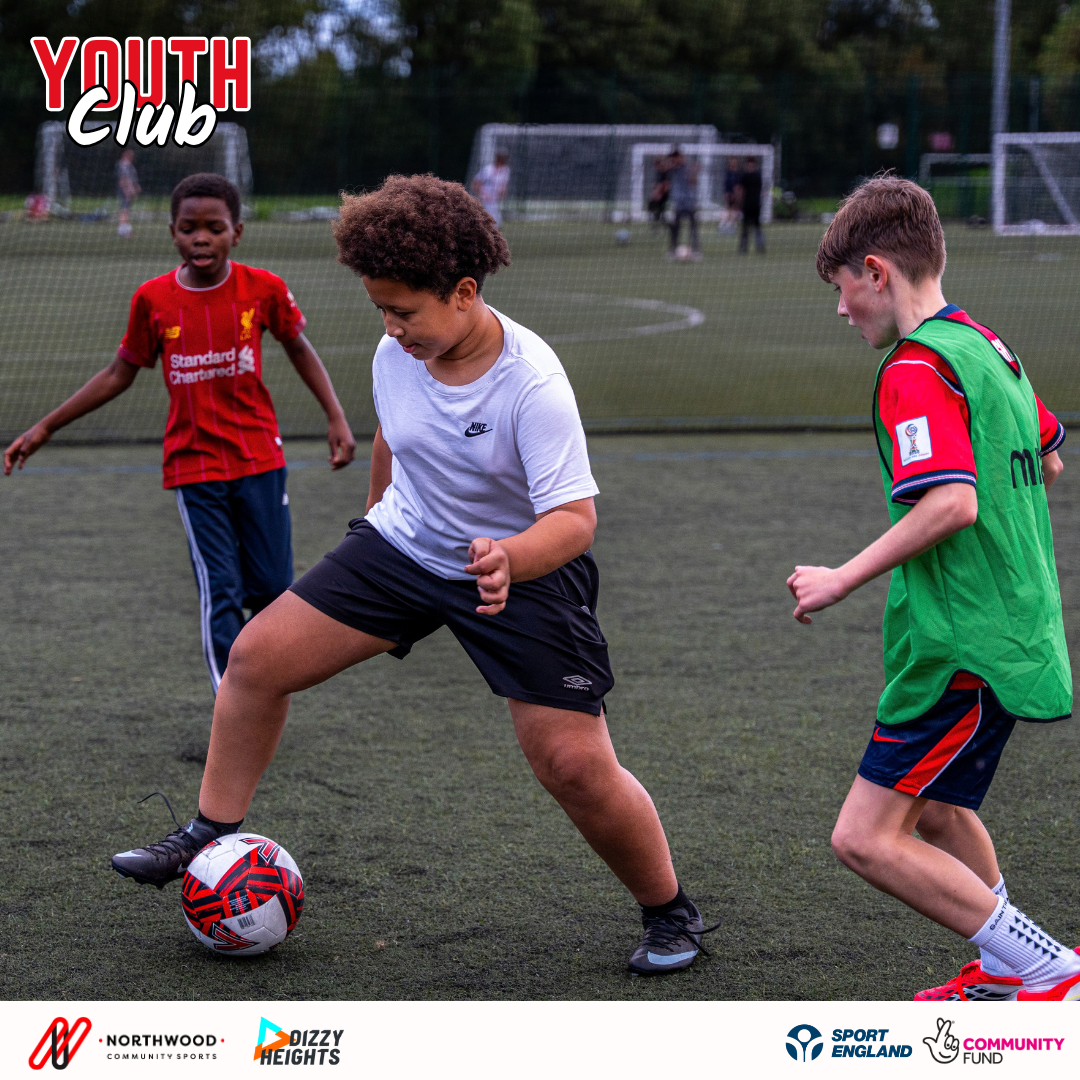 Young people enjoying time together at the youth club